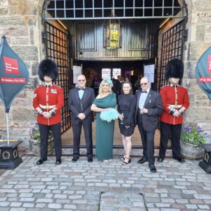 LVC team pose with 2 Scots Guards